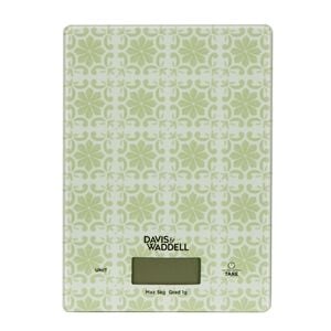 Davis & Waddell 5kg Digital Kitchen Scale - Printed Green