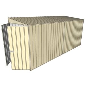 Build-a-Shed 1.5 x 4.5 x 2m Skillion Shed without Side Doors - Cream