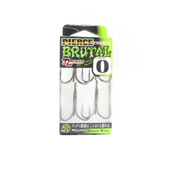 Ryugi Pierce HPB074 Pierce Treble Brutal Heavy Duty Fishing Hook 0