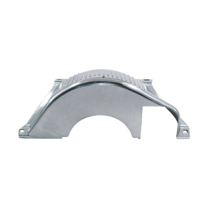 Cal Custom GM/Chev TH350 TH400 TH700 Flywheel Dust Cover Polished Finned Aluminium