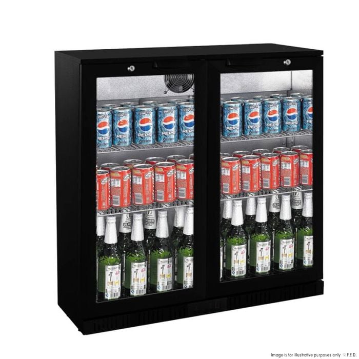 Thermaster LG-208HC Two Door Black Magic Under bench Drink Cooler