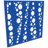ProtectorAl 300-1200 x 300-1200mm Light Blue / Gloss White Bubbles Unframed Composite Deco Panel