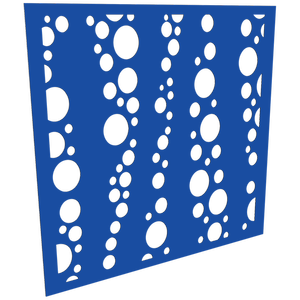 ProtectorAl 300-1200 x 300-1200mm Light Blue / Gloss White Bubbles Unframed Composite Deco Panel