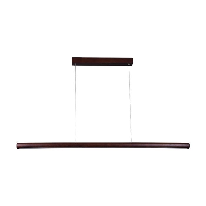 Lexi Lighting Freya CCT LED Pendant Light Small Walnut Wood Shade Hardwired