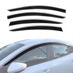 AUSGO Stainless Trim Weather Shields for Mazda 3 BP Series Sedan 2019-Onwards Weathershields Window Visors Wind Deflectors