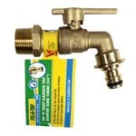 FIX-A-TAP 19mm 3/4" Lead-free Brass Quarter Turn Tap N Snap Garden Tap