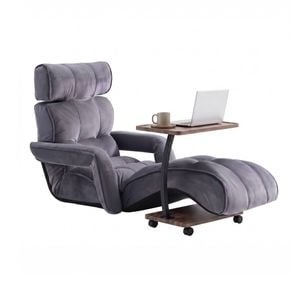 Artiss  Floor Lounge & Coffee Table Set, Adjustable Recliner End Table W/ Wheels