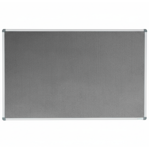 Corporate Felt Pinboard Aluminium Frame 1800x1200mm Grey