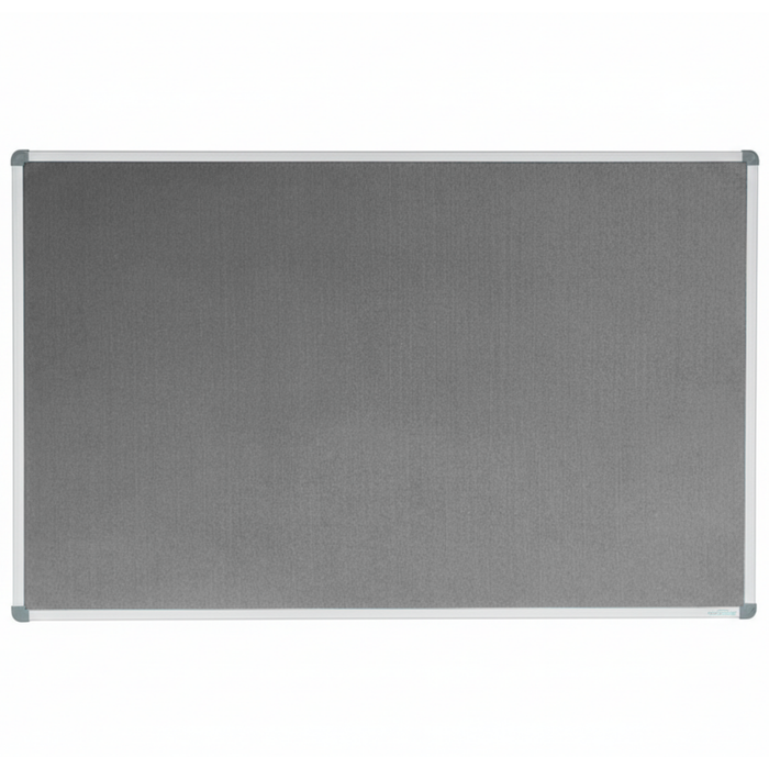 Corporate Felt Pinboard Aluminium Frame 1800x1200mm Grey