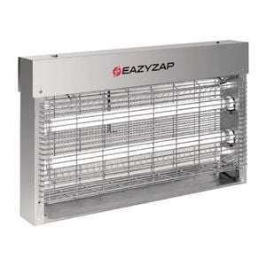 Eazyzap Led Bug Zapper Fly Killer Brushed Stainless Steel 100m² Coverage 19w 313 x 515 x 106mm Electric Insect Trap