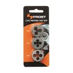 Frost 3 Piece M5/M6/M8 Metric Die Set