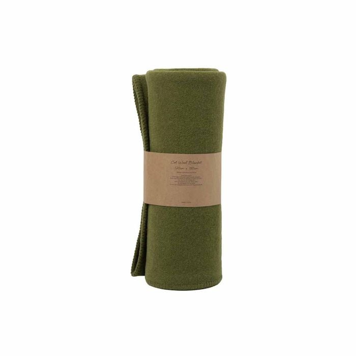Little Gem Green Australian Wool Cot Blanket 120 x 160 cm