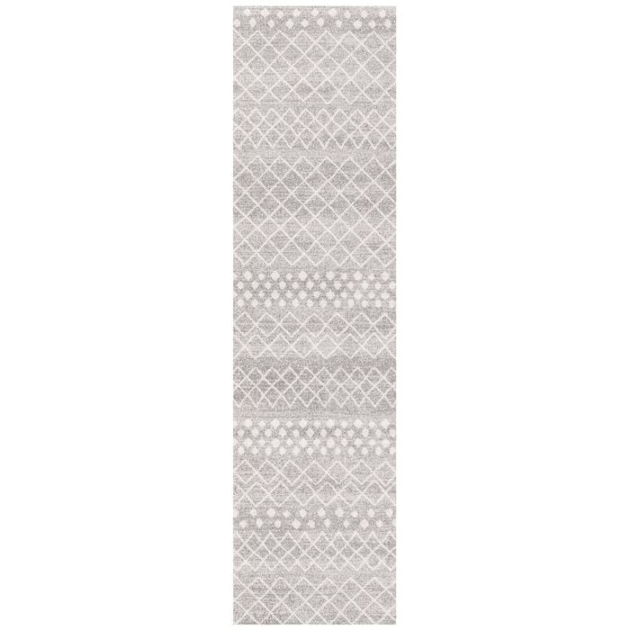 The Rug Connection Jaya 454 Silver 400x80cm - Large Runner Coastal Pet Friendly Indoor Rug