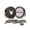 LIGHTFOX OSRAM 9inch LED Driving Lights + 8inch LED Light Pods + Wiring Kit