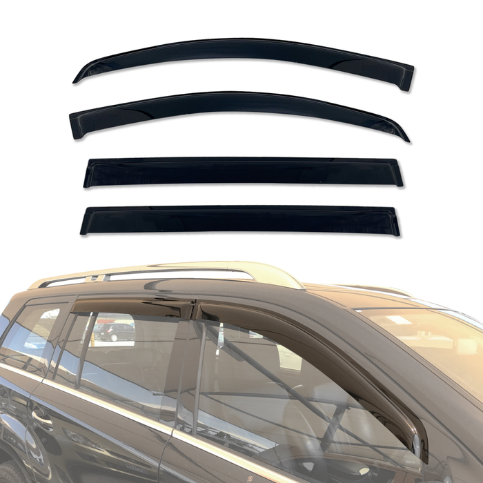 AUSGO Weather Shields for Mercedes-Benz GL Class X164 2006-2012 Weathershields Window Visors Wind Deflectors