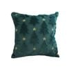 SOGA 45cm Festive Teal Christmas Tree Gold Star Holiday Throw Pillow