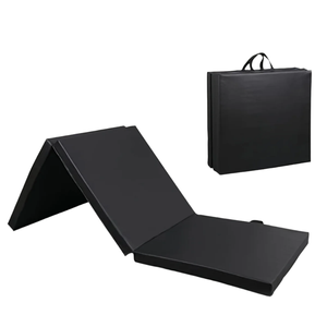 NNETM Ultra-Durable Folding Balance Mat - Anti-Tear, Sweat-Resistant(Black)