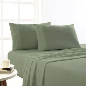 Park Avenue Long Single Cotton Flannelette Bed Sheet Sets - Juniper