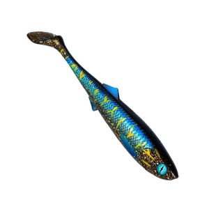 Mikado Jaws MPT 18cm Paddel Tail Soft Plastic Fishing Lure Cosmo Blue