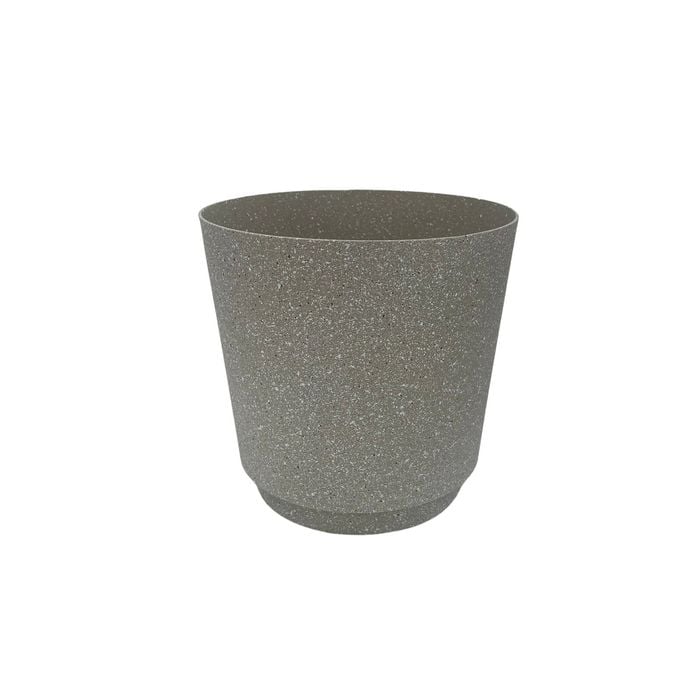 Moda 18cm Beige Round StoneLite Self Watering Plastic Pot