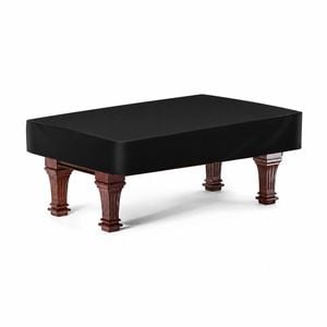 TOPONE Billiard/Pool Table Dust Cover Ultimate Protection for 7FT/8FT/9FT Tables - Black, 7FT TABLE DUST COVER