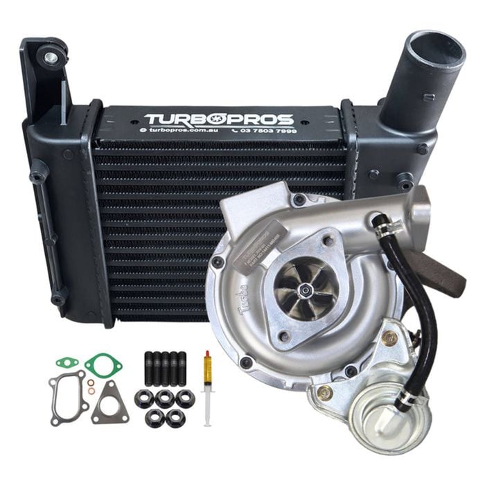 Upgrade Billet Turbo Charger With 63mm Intercooler For Nissan Navara D22 Yd25 2.5l