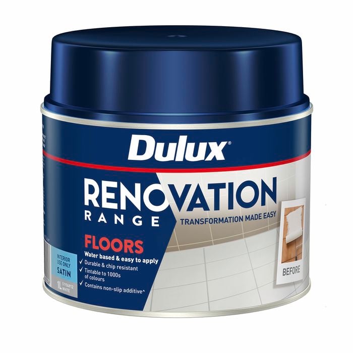 Dulux 1L White Satin Renovation Range Floors - White