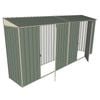 Build-a-Shed 0.8 x 4.5 x 2m Skillion Dual Single Hinged Side Doors Shed - Green
