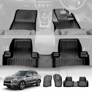 3D Car Mats for Mitsubishi ASX 2010-2025 Heavy Duty All Weather Floor Liner Complete Set