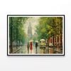 People Walking in the Rain  Print 100% Australian Made 90x60cm  (Poster)