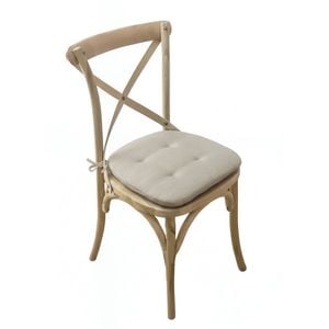 Anypillow White Memory Foam Chair Cushion with Straps