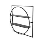 Willow & Silk Storage Metal Designer 2-shelf Wall Hanging