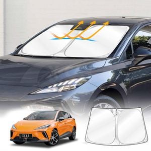 WindScreen Sun Shade for MG MG4 2023-Onwards Blocks UV Rays Foldable Wind Screen Visor Protector