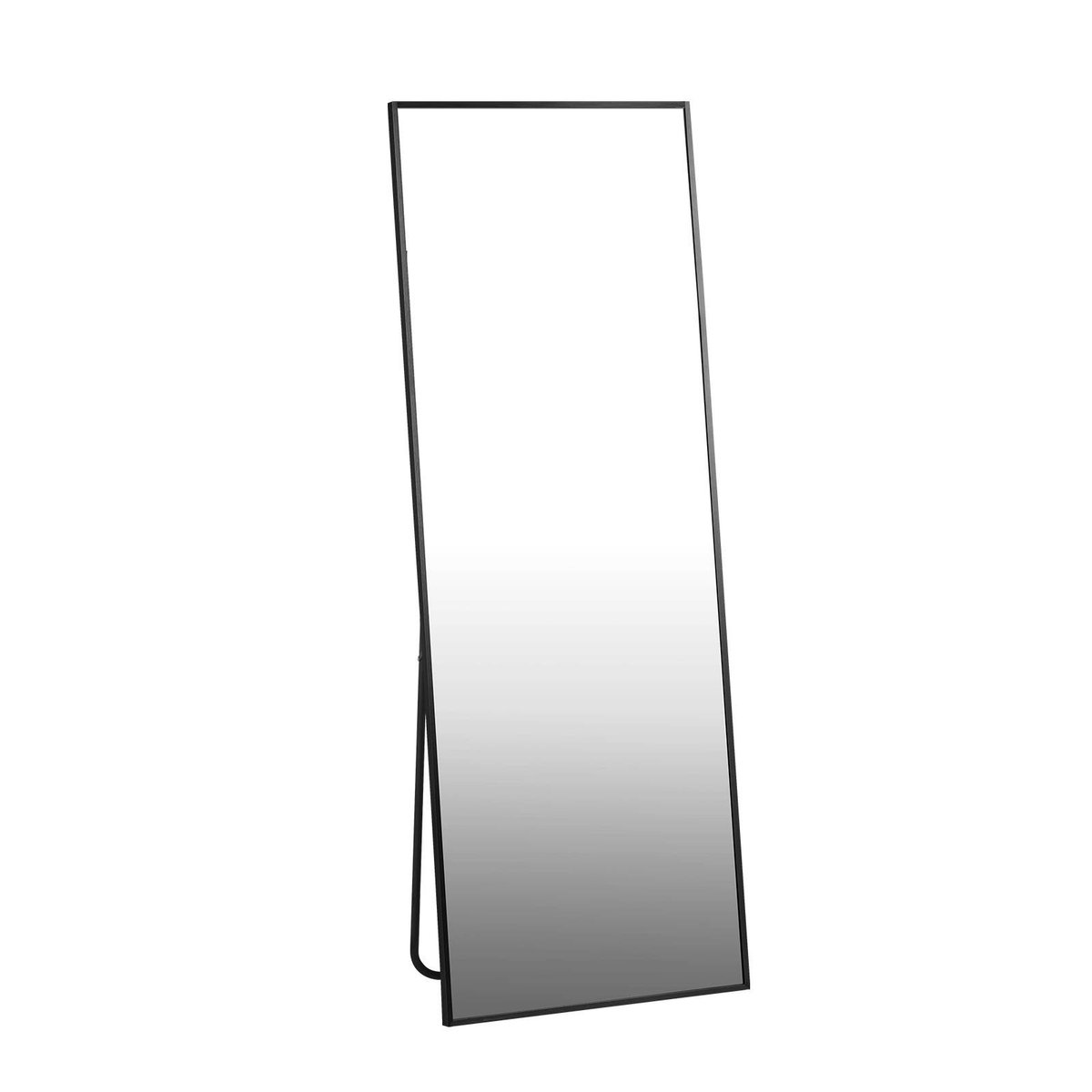 Oikiture 166x60cm Rectangle Black Full Length Mirror Floor Mirrors Free