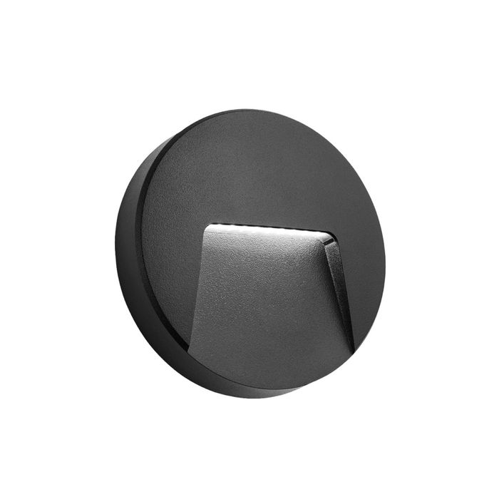 Lumio Vanta Charcoal Round Step Light