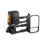SAN HIMA Extendable Towing Mirrors Gen1 for Nissan Navara D23 NP300 2015-Current Black