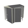 Build-a-Shed 1.5 x 2.3 x 2.3m Gable Double Hinged Side Door Shed - Grey