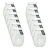 12PK Glass & Co Cleo Ribbed Large Round Screw Lid Jar 750ml Clear Assorted