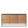 Modern Furniture RIVOLI Sideboard 155cm -  Natural Oak / Black