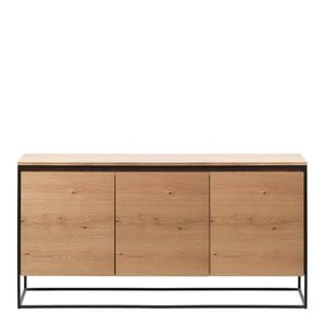 Modern Furniture RIVOLI Sideboard 155cm -  Natural Oak / Black