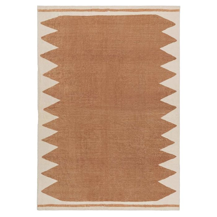 Loopsie-290cm X 200cm-astor Brown Printed Washable Rug