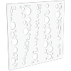 ProtectorAl 300-1200 x 300-1200mm Pearl White Bubbles Unframed Solid Aluminium Decorative Panel