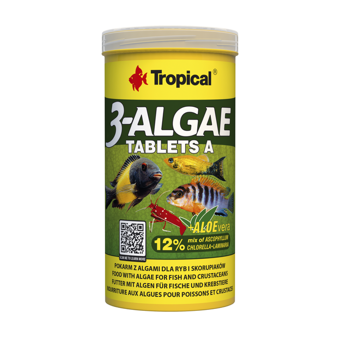 Tropical Fish Food 3-algae Tablets A 50ml