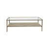 Roomlane Evon Coffee Table-Jute with Glass Top