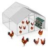 Advwin Large Dome Walk-in Chicken Coop with 6-Hole Nesting Box for Backyard Poultry