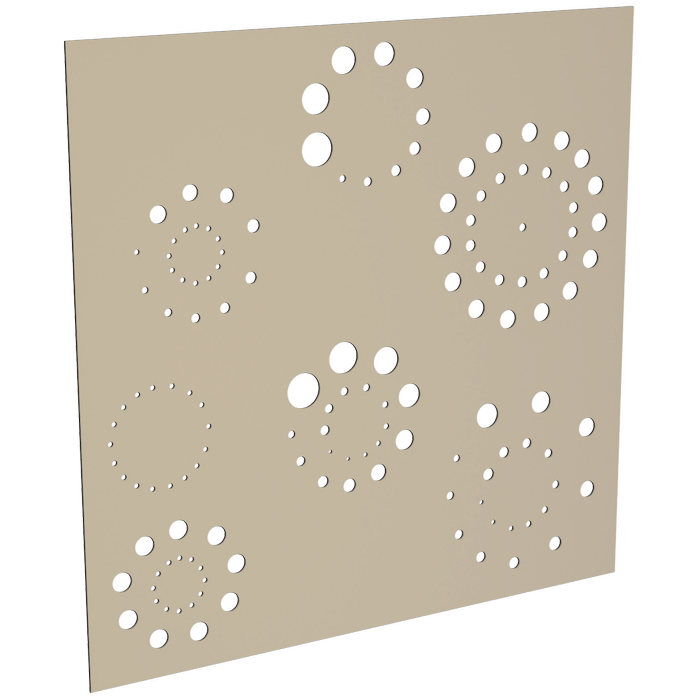 ProtectorAl 300-1200 x 300-1200mm Paperbark Fireworks Unframed Solid Aluminium Decorative Panel 