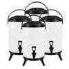 SOGA 4X Stainless Steel Insulated Beverage Dispenser with Tap 8L White