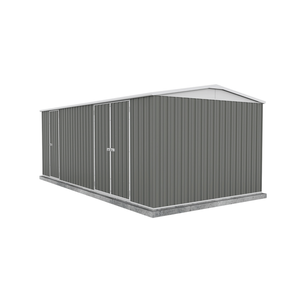 Absco 5.96 x 3.0 x 2.3m Woodland Grey Highlander Three Door Garden Shed