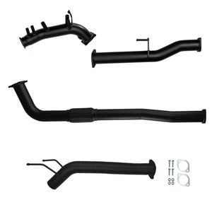 Ignite Exhausts Turbo Back For Toyota Hilux 2.8l No Cat With Diff Dump Pipe Only Black Aluminised Steel