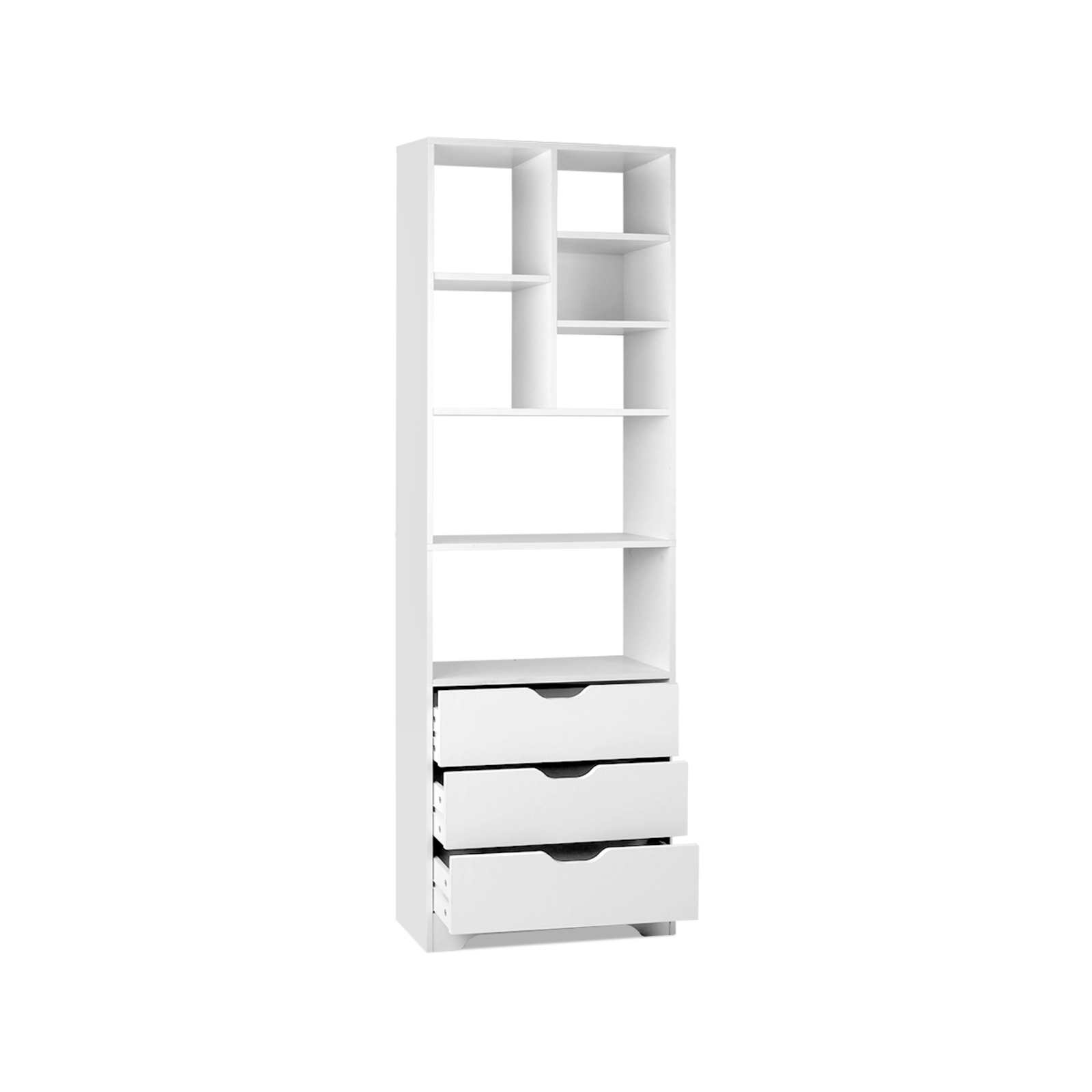 Artiss Display Shelf Bookshelf Storage Bookcase Cabinet Drawers White